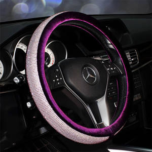 Accesorios Interiores para Automóviles Bling GP USA, Cubierta de Volante de Acero con Incrustaciones de Diamantes, Kits Interiores de Diamantes Completos y Elegantes - Product Image 2