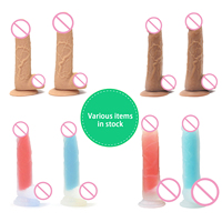 8 pouces véritable Silicone énorme gros pénis sexe gode adulte jouet forte ventouse rendre vos mains libres amour magique/ODM un an 0.379kg