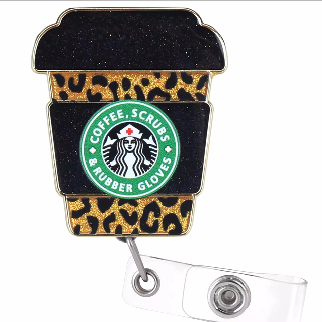 Nurse Badge Reel with Retractable Clip Work Accessories-Convenient Holder for Displaying Identification Badges