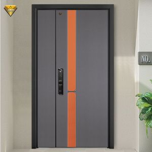 Design moderno per esterni in acciaio metallo porte di sicurezza in acciaio inox ferro ingresso anteriore per Villa case esterne - Product Image 3