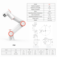 Robot industriel FR3 3KG à charge utile 6 axes de haute précision pour la fabrication de métaux Robot collaboratif de sécurité de soudage laser sûr