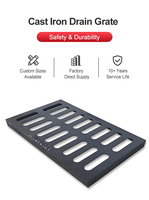 Grilles de drainage extérieures en fonte ductile de différentes tailles, OEM ODM, pour applications municipales
