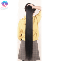 Paquets de cheveux raides de 40 pouces, bon marché, bel emballage pour extension de cheveux indiens bruts ondulés, cuticules épaisses alignées, paquet de cheveux