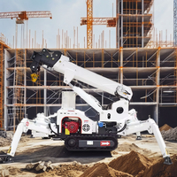 Mini-grue araignée mobile américaine de 8 tonnes avec flèche articulée électrique de 16 m pour la construction