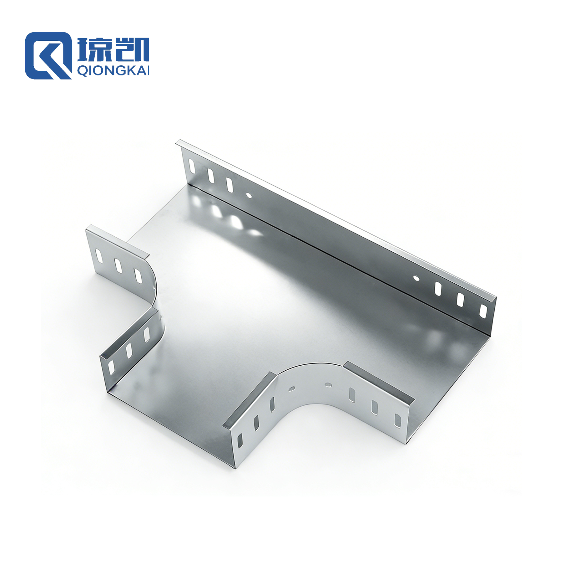 QIONGKAI Pre-Galvanized Cable Trunking Fittings Tee Elbow Cross Horizontal Vertical Bends 45° 90° ODM OEM Accepted · image 4