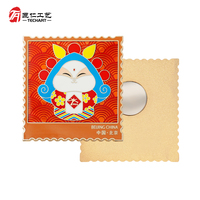 Aimants de réfrigérateur en émail dur, personnalisés, frappés à la presse, surface polie, placage or pour souvenir de marque