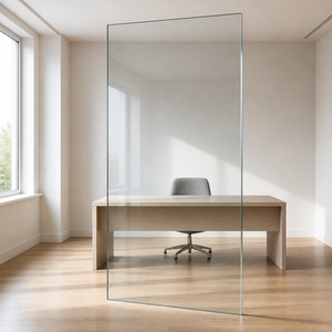Panel de Vidrio Transparente con Bajo Contenido de Hierro, Sin Marco, Plano y Sólido, para Mampara de Ducha de Baño - Product Image 3