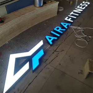 Sign Board Logo Office Indoor Outdoor Backlit Illuminated Company Business Signage Wall Logo Led 3d Channel Letter