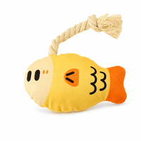 Juguete Masticable de Cuerda con Sonido para Perros, Juguete de Peluche Interactivo con Sonido, Juguete de Cuerda de Algodón Anudada para Perros Pequeños y Medianos