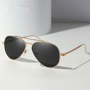 Gafas de Sol de Aviador de Metal Vintage 2025 con Logotipo Personalizado, Gafas de Sol Polarizadas de Aleación con Protección UV400 para Hombre y Mujer - Product Image 1