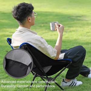 خفيفة أفضل سعر تسليم سريع مخصص مخيم فنتوري كرسي في الهواء الطلق كراسي قابلة للطي ل الصيد التخييم السفر - Product Image 5