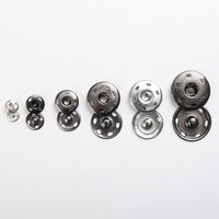 Accesorios de Costura al por Mayor, Botones de Presión Redondos de Metal de 12 mm, Clip de Bolsillo, Esquina, Cobre Antiguo
