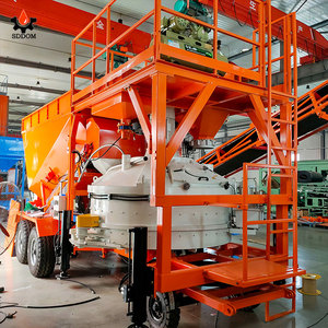 Planta Mezcladora de Concreto Móvil Pequeña Totalmente Automática, Planta Dosificadora de Concreto de Pequeña Capacidad, Mezcladora de Concreto Planetaria - Product Image 4