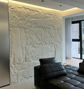 Placage de pierre PU durable Texture réaliste Polyvalent Utilisation intérieure Communauté Imité Pierre Brique Décoration murale - Product Image 3