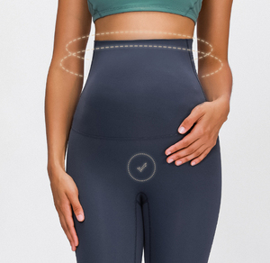 Pantalon de Yoga de maternité taille Super haute, personnalisé, Sexy, sans crochet, pour femmes enceintes, vêtements de <span class=keywords><strong>Fitness</strong></span> et de Yoga, - Product Image 3