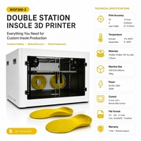 Máquina de impresión 3D médica de doble estación de gran venta con interfaz USB para ortesis de pie y plantillas de calzado, escáner de pies en stock