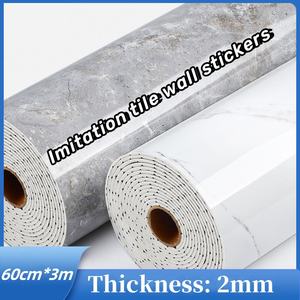 Carta da Parati Autoadesiva Stampabile 3D Effetto Marmo Finto in Rotolo da 60cm*3m per Decorazione Casa in Vinile - Product Image 3
