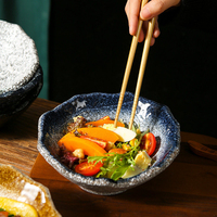 Japanse keramische Japandi design speciaal gevormde snack schaal voor feest, salade, fruit, bruiloft, aangepaste logo servies