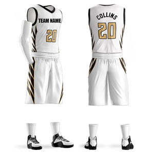 カスタマイズ可能なバスケットボールジャージ昇華プリント速乾性通気性トレーニングバスケットボールユニフォーム # 20 コリンズ # 11 コルニーズ # 7行 - Product Image 1
