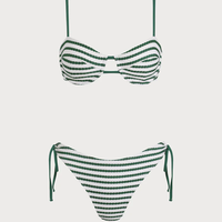 Traje de Baño Ecológico Personalizado de Alta Calidad, Bikini para Niñas, Traje de Baño Moderno para Mujer, Traje de Baño con Rayas Verdes