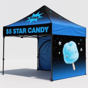 Marca promozionale <span class=keywords><strong>campeggio</strong></span> pieghevole fiera professionale stand portatile tenda di stampa personalizzata con il logo baldacchino impermeabile - Product Image 5