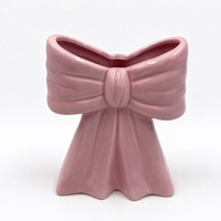 Vente en gros de porte-bougie en porcelaine de forme ovale, design varié, couleur personnalisée, fait main, écologique, pour la décoration de la maison