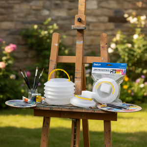 Spazzola pieghevole secchio di pulizia con spugna per artisti e pittori - Product Image 3