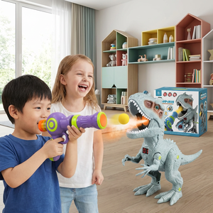 Jouets Dinosaures à Grande Bouche avec Pistolet à Air Comprimé pour Enfants Garçons - Jeu de Tir Électronique - Product Image 1