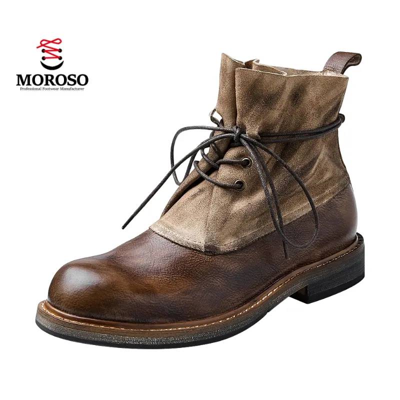 Wholesale Fashionable Retro Casual Men'S Ankle Vintage Boot Men'S Chelsea Boot