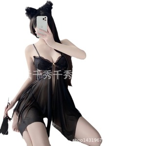 Sexy and alluring lingerie set for women with small breasts, featuring <b>push</b>-up design and revealing cleavage. Drop shipping - Product Image 1