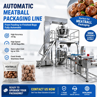 Machine d'emballage automatique personnalisée en usine pour boulettes de viande, raviolis surgelés et gâteaux de riz, avec pesage et ensachage
