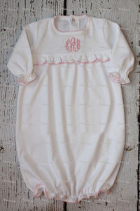 Vestiti per Neonati 100% Cotone Bianco Monogramma Abito da Sera Manica Lunga Prodotti per Neonati <span class=keywords><strong>Sacco</strong></span> Nanna - Product Image 3