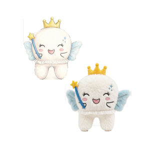 <span class=keywords><strong>Peluche</strong></span> a forma di dente da cartone animato, morbido cuscino a forma di dente della Fata dei Denti, simulazione organo in <span class=keywords><strong>peluche</strong></span>, Fabbrica ISO di Yangzhou OEM ODM - Product Image 2