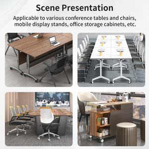 Rodízios TPE Pequenos e Silenciosos para Móveis de Escritório, Armários de Armazenamento, Rodas de 50mm, 65mm, 75mm para Mesas e Cadeiras de Conferência - Product Image 3