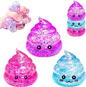 Balle anti-stress Kawaii en forme de <span class=keywords><strong>caca</strong></span>, jouet amusant et moelleux, avec paillettes, pour enfants et adultes - Product Image 1