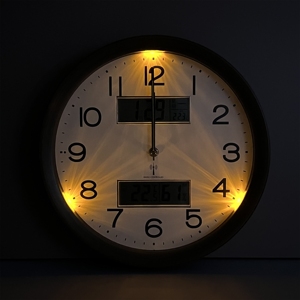 Photosensitive Sensor <b>Led</b> Night Light Plastic Wall <b>Clock</b> Glow in the Dark Bedroom Living Room China Products <b>Clock</b> Manufacturers - Product Image 2