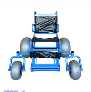 Silla de Ruedas de Playa de Aleación de Aluminio con Certificación CE, 4 Ruedas, para Arena y Piscina, para Personas con Discapacidad - Product Image 2