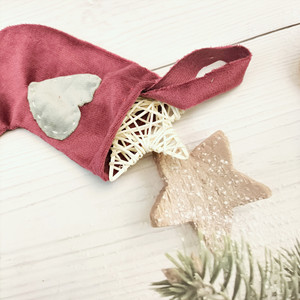 Hot Selling Christmas Home Decoration Supplies with <b>Angel</b> Stocking Velvet Christmas Stocking Mini Christmas Stocking Pattern - Product Image 4