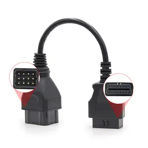 12pn to 16pin OBD Connect Cable Connector Adapter for Renault Diesel Trucks Used for OBD2 Scanner