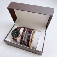 Montre personnalisée Eyki Fabricant OEM Ensemble de montres Bracelet en cuir Montre automatique Ensemble de bracelets en cuir pour homme