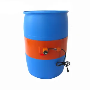 2000W 3000W Flexible Silicone Rubber Drum Heater with Temperature Sensor For Fermenter Tank