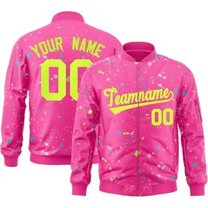 Blouson Bomber Personnalisé Léger Style Universitaire avec Lettres Brodées et Logo Unisexe Adulte Printemps Décontracté - Product Image 1