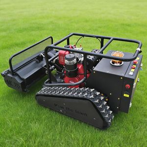 Professional Remote Control Track Lawn Mower 15 Hp Petrol 4 Cycle Rotary Blade For Garden Landscaping - Product Image 1