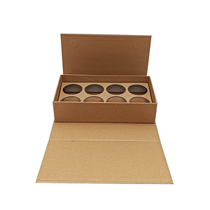 Recycled Custom Logo Printed Kraft Paper Brown Packaging Foldable Magnetic <b>Gift</b> <b>Box</b> With Insert - Product Image 5