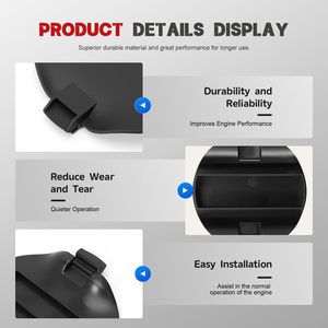 Couvre-attaches de remorque Chevrolet Silverado 2500HD 3500HD 2020-2024 en plastique noir, ajustement universel - Product Image 4