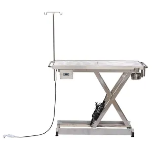 SY-W008 yüksek kaliteli veteriner ameliyat masası paslanmaz çelik elektrikli termostatik çalışma muayene masası veteriner