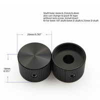 Bouton de commande CNC personnalisé en aluminium, axe en D de 6 mm / axe rond, bouton d'encodeur à vis de réglage pour équipement audio industriel OEM