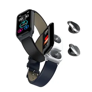 Waterproof Wireless Sport Bracelet 2 in 1 Smart Watch With Wireless Earbuds For Mobile Phone