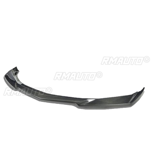 For 16-21 Chevy Camaro SS / 19-21 LS LT RS Front Bumper Lip <b>Splitter</b> Spoiler Carbon Fiber Look Glossy Matte Black - Product Image 4