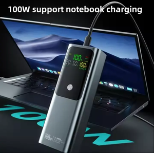 พาวเวอร์แบงค์แบบดิจิตอลสั่งทำพิเศษ 100w 20000mah ความจุสูง พร้อมโลโก้ ชาร์จเร็ว บางเฉียบ สำหรับแล็ปท็อป รุ่น HT-K81 - Product Image 5